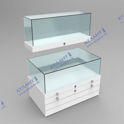 Комплект: навесная витрина и навесной прилавок