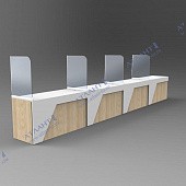 Стойки регистратуры СРПС-4 сборка