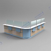 Стойки регистратуры СРПС-1 сборка